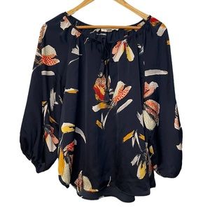 Lovestitch Lightweight Abstract Floral Blouse